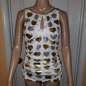 Baby Phat ruched heart top